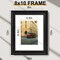 8x10 Picture Frames Set of 2, Ornate Vintage Photo Frame for Wall or Tabletop, Display 5x7 Pictures with Mat or 8x10 without Mat, Vintage Black